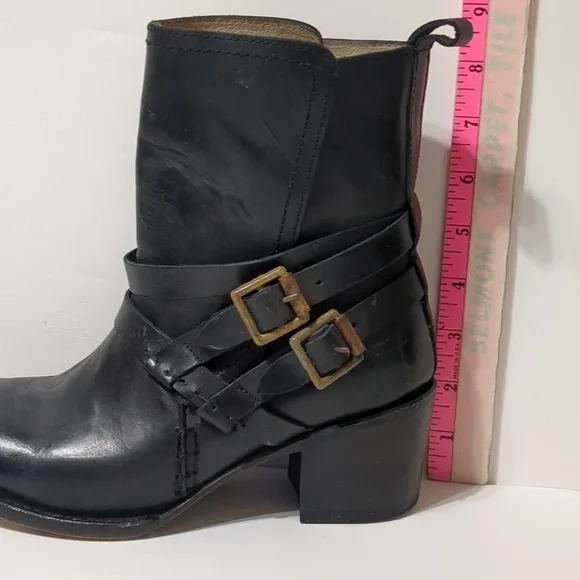 FREEBIRD by STEVEN Saintblack leather Boot women size 7